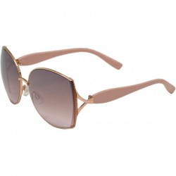 Butterfly Womens Fashion Classic Butterfly Sunglasses - UV 400 Protection - Pink + Brown Pink - CA193UWURIU $11.21