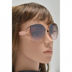 Butterfly Womens Fashion Classic Butterfly Sunglasses - UV 400 Protection - Pink + Brown Pink - CA193UWURIU $11.21