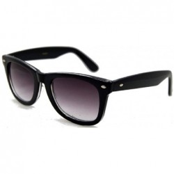 Square Classic Full Reader Sunglasses NOT BiFocals-Hard Case Included - Black - CT12GZDJW1P $25.19