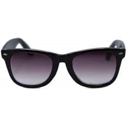 Square Classic Full Reader Sunglasses NOT BiFocals-Hard Case Included - Black - CT12GZDJW1P $10.14