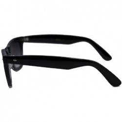 Square Classic Full Reader Sunglasses NOT BiFocals-Hard Case Included - Black - CT12GZDJW1P $10.14