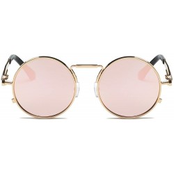 Oversized Retro Round Polarized Sunglasses For Women Men Fashion Metal Frame UV Protection Driving Outdoor Sun Glasses - CF18...