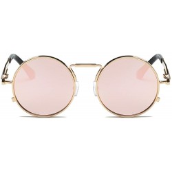 Oversized Retro Round Polarized Sunglasses For Women Men Fashion Metal Frame UV Protection Driving Outdoor Sun Glasses - CF18...