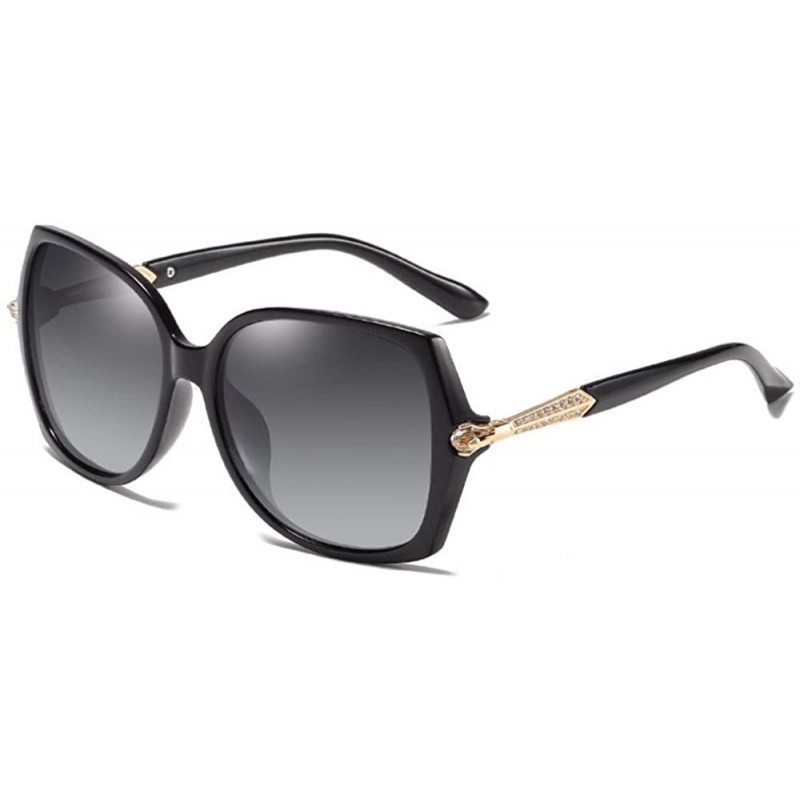 Aviator Sunglasses Women's Polarized Sunglasses Classic Large Frame Sunglasses Driving Glasses - E - CN18QNC5EXS $35.38