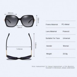 Aviator Sunglasses Women's Polarized Sunglasses Classic Large Frame Sunglasses Driving Glasses - E - CN18QNC5EXS $35.38