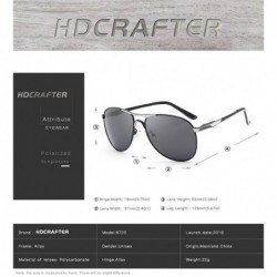 Semi-rimless Fashion Retro Biker Fishing Polarized Sunglasses for Men - Silver - C818ZSL5UUM $13.76