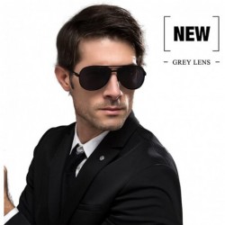 Aviator Classic Polarized Aviator Sunglasses for Men and Women 100% UV Protection - Black Frame Gray Lens 04 - CA18H4808KH $2...