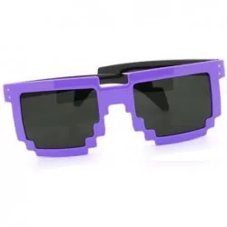 Square 8-Bit Pixel Sunglasses Video Game Geek Party Favors (Purple) - C811ECI8KOB $18.53