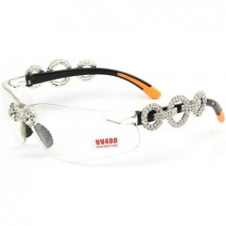 Rimless Rhinestone transparent sunglasses eyeglasses Transparent - Transparent - CF18A8NH9N0 $14.97