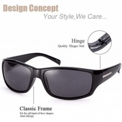 Aviator Fashion Sunglasses Men Polarized Sports Sun Glasses Driving Fishing Yellow - Brown - CQ18YQNK766 $9.62