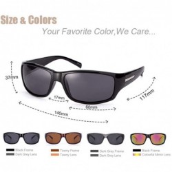 Aviator Fashion Sunglasses Men Polarized Sports Sun Glasses Driving Fishing Yellow - Brown - CQ18YQNK766 $9.62