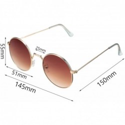 Round Sunglasses Vintage Glasses Storage Totally - CJ194A4UEDK $11.62