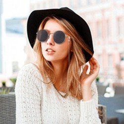 Round Sunglasses Vintage Glasses Storage Totally - CJ194A4UEDK $11.62