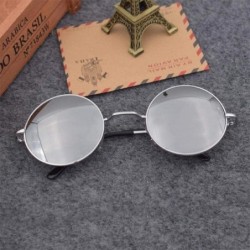 Round Retro glasses sun eyes round sunglasses sunglasses retro prince glasses small round frame sunglasses - C418X7T493X $45.56