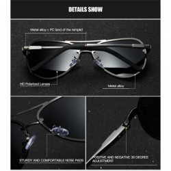 Oval Men Women Polarized Sunglasses Punk Alloy Frame Sun Glasses Driving Glasses Shades Male 70018 - Grey Grey - CM18WZ8RANY ...