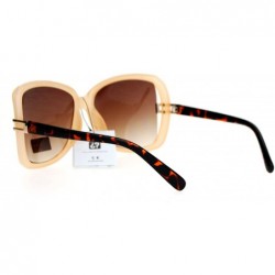 Butterfly Womens Exposed Side Butterfly Sunglasses - Peach - CA12DST6FB9 $11.30