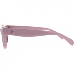 Square Womens Square Rectangular Sunglasses Beveled Frame Mirror Lens UV400 - Pink (Orange Mirror) - C418GL4S04K $10.55