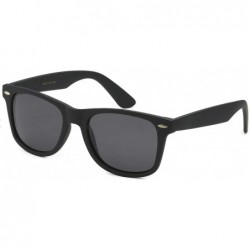 Rimless Sunglasses Classic 80's Vintage Style Design - A1 Matte Black- Polarized - C718RQ00UGK $17.92
