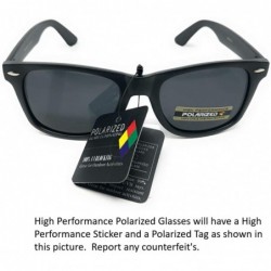Rimless Sunglasses Classic 80's Vintage Style Design - A1 Matte Black- Polarized - C718RQ00UGK $7.51