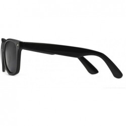 Rimless Sunglasses Classic 80's Vintage Style Design - A1 Matte Black- Polarized - C718RQ00UGK $7.51