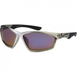 Sport Mens Sport Blue Revo Mirror Lens Sports Sunglasses Anti-Glare - CT18NAOSMA8 $17.81
