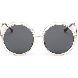 Rimless Vintage Polarized Sunglasses Protection - B - C21973D9CQY $6.41
