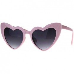 Oversized Women Lovely Heart Shape Over-sized Sunglasses Halloween Cat Eye Retro Sun Glasses UV400 - Pink Frame 1 Pack - C418...