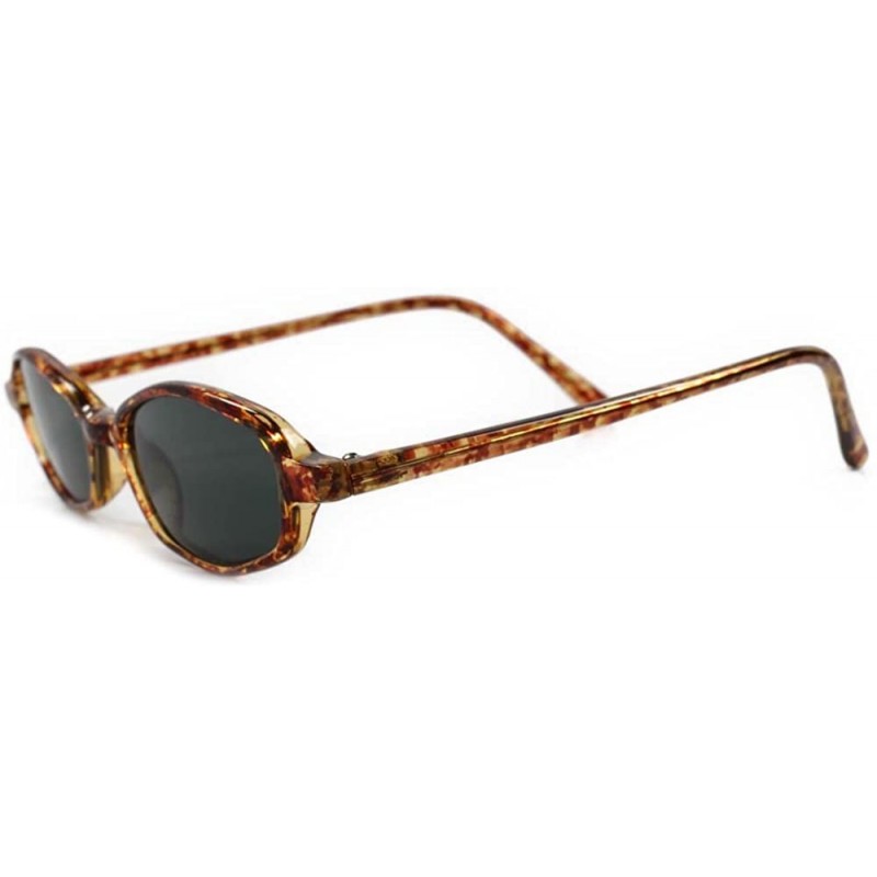 Rectangular Indie 70s 80s Frame Rectangle Sunglasses - Tortoise / Black - CC18ECGNL58 $11.19