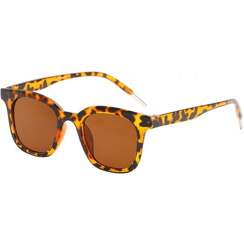 Oversized Vintage Sunglasses-Unisex Classic Polarized Lightweight Oversized Glasses - Brown - CD18RDQZ7E2 $7.33