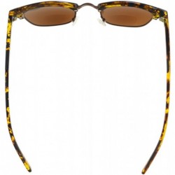 Rimless Womens Bifocal Sunglasses Semi-Rimless Grey Lens - Brown - CO180LSS4K8 $10.61