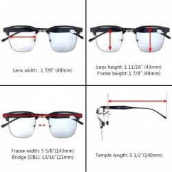 Rimless Womens Bifocal Sunglasses Semi-Rimless Grey Lens - Brown - CO180LSS4K8 $10.61