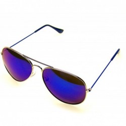 Aviator 4 Pair Pack BUNDLE Sunglasses Flash Mirror Mirrored Aviator Sunglasses Shades - C012O8IVJAI $16.67