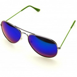 Aviator 4 Pair Pack BUNDLE Sunglasses Flash Mirror Mirrored Aviator Sunglasses Shades - C012O8IVJAI $16.67