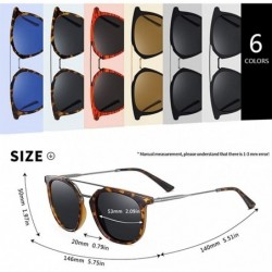 Square Square Frame Sunglasses for Men Driving Sun Glasses Summer Eyewear UV400 - C6leopard Blue - CW199HZQIAK $15.00