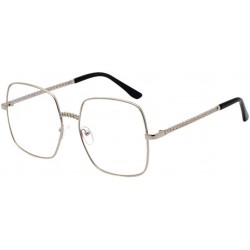 Shield New Square Sunglasses- Men & Women's Unisex Ultra Lightweight Metal Spiral Full Rimmed Sun Glass Goggle Eyewear - C718...