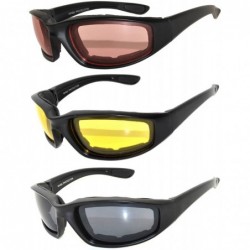 Goggle Riding Glasses - Assorted Colors (3 Pack) - CY17YCRX2G2 $27.65