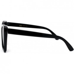 Oversized Womens Oversize Cat Eye Retro 90s Designer Sunglasses - All Black - C1196WXRTUM $8.98