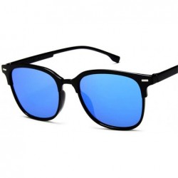Rectangular Vintage Square Sunglasses Women Man Silver Sun Glasses - Tea - CB194ODWIKL $26.37
