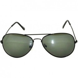 Aviator Aviator Style Sunglasses Colored Lens Metal Frame UV 400 Men Women - \ Black Frame - CE11T6BPSSP $11.31