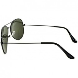 Aviator Aviator Style Sunglasses Colored Lens Metal Frame UV 400 Men Women - \ Black Frame - CE11T6BPSSP $11.31