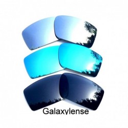 Oversized Replacement Lenses for Oakley Fuel Cell Black&Titanium Color Polarized-FREE S&H. 2 Pairs - Black&blue&titanium - C2...