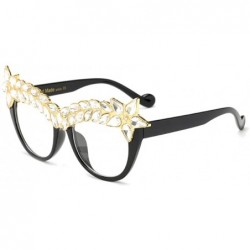 Oversized Womens Luxury Diamond Decorated Sunglasses UV400 Retro Eyeglasses - Style 05 - CY18GUDOTZI $10.05