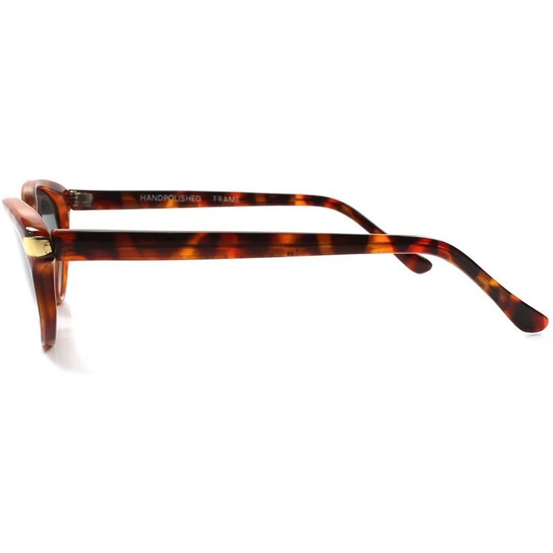 Cat Eye Vintage Old Fashioned Indie Deadstock 80's Womens Cat Eye Sunglasses - Tortoise - CB189RCEEXQ $14.06