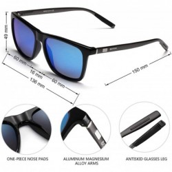 Sport Polarized Sunglasses for Men and Women UV400 Protection Sunglasses Safe Driving Sunglasses Metal Spring Temples - C618T...