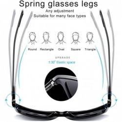Sport Polarized Sunglasses for Men and Women UV400 Protection Sunglasses Safe Driving Sunglasses Metal Spring Temples - C618T...