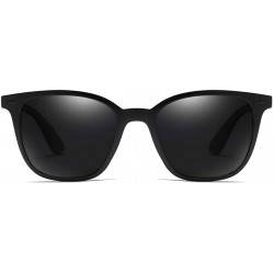 Square Hot Sale Sunglasses Men Polarized Tr90 Driving Square Sun Glasses Male TAC Lens - Black - C918KNW7KYU $12.89