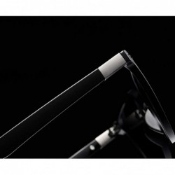 Square Hot Sale Sunglasses Men Polarized Tr90 Driving Square Sun Glasses Male TAC Lens - Black - C918KNW7KYU $12.89