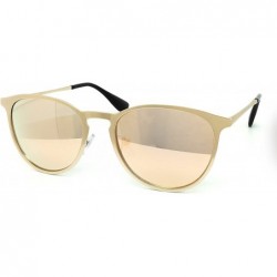 Sport 532 Premium Retro Fashion Metal Frame Womens Mens mirrored Aviator Sunglasses - Metal Frame - CI185KOHQSN $27.27