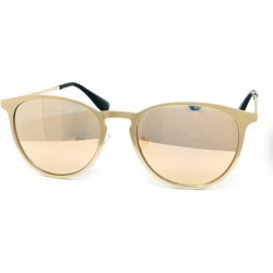 Sport 532 Premium Retro Fashion Metal Frame Womens Mens mirrored Aviator Sunglasses - Metal Frame - CI185KOHQSN $12.70