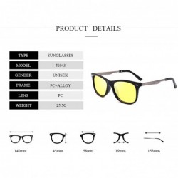 Round Vintage Retro Sunglasses Men Polarized Square 2019 Brand Designer Sun Glasses UV400 Driving Mirror Goggle - CM1984YYAD3...
